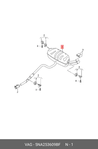 INT.PIPE 5NA253609BF VAG