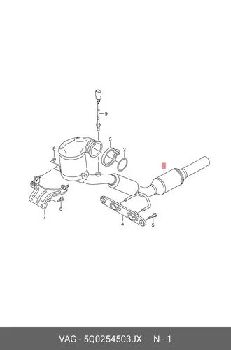 CATALYST 5Q0254503JX VAG