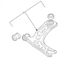 CONTR ARM 5QM407152C VAG