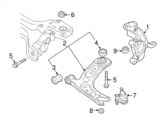CONTR ARM 5QM407152C VAG