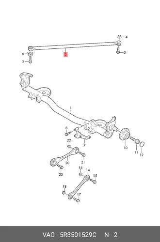TIE ROD 5R3501529C VAG
