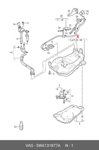 TANK 5WA131877A VAG