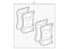 Тормозные колодки дисковые MB 000 420 09 04