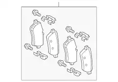 Тормозные колодки дисковые MB 000 420 45 04