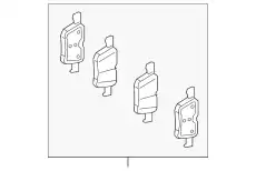 Тормозные колодки дисковые MB 000 420 78 03