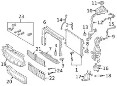 Overflow Hose Plug !Front \22 MB A 35 AMG 2.0L L4 000 997 80 11