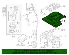 OIL SUMP 06M103603AM VAG