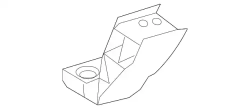 Lower Bracket !Front Right Lower \21>23 MB S 500 3.0L L6 099 501 11 00