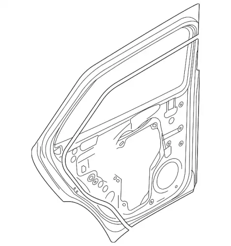 DOOR 11A833055 VAG