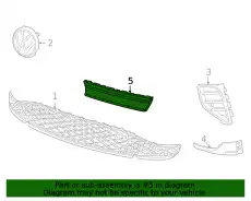 MOLDING 11A853584AWA VAG
