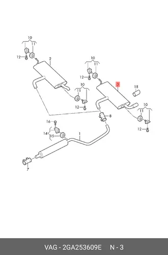 SILENCER 2GA253609E VAG