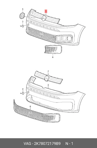COVER 2K78072179B9 VAG