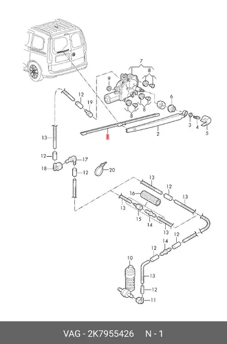 WIPERBLADE 2K7955426 VAG