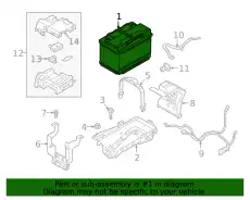 BATTERY 31419707 VOLVO