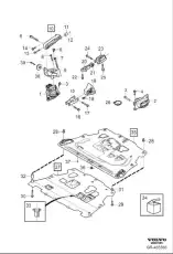 ENGINE PAD 32255205 VOLVO