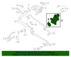 THERMOSTAT HOUSING 32263962 VOLVO