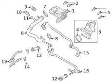 THERMOSTAT HOUSING 32263962 VOLVO
