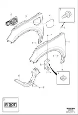 FRONT WING 32277012 VOLVO