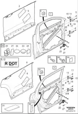 REAR DOOR 32321825 VOLVO