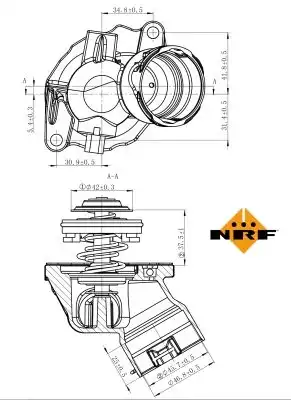 Термостат системы охлаждения NRF 725032