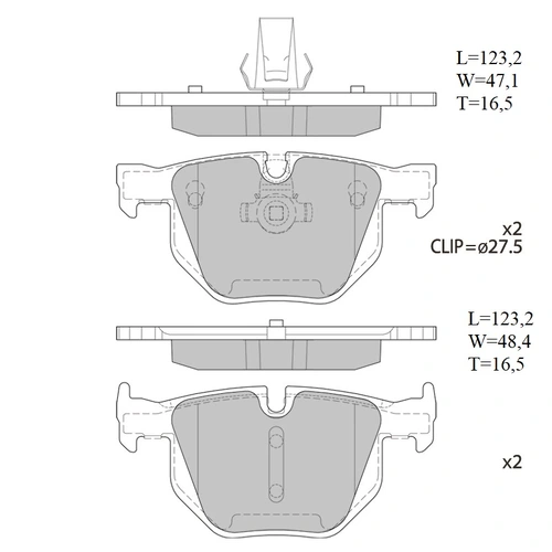 Тормозные колодки дисковые AVANTECH AV223