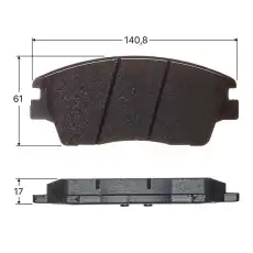 Тормозные колодки дисковые AVANTECH AV002