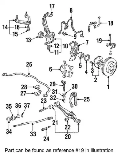шланг тормозной передний 01465SS0010 HONDA