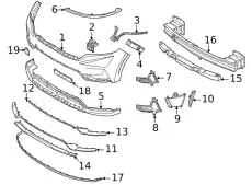 86532R0000 ПАНЕЛЬ БАМПЕРА KIA