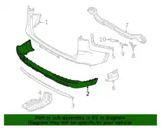 86650R0000 ПАНЕЛЬ БАМПЕРА KIA