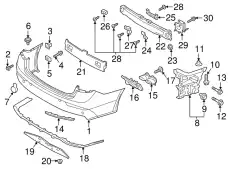 Trim assy - tail, lh 86661B1800 HYUNDAI