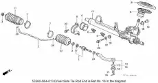 Рулевой наконечник ACURA 53560S04003