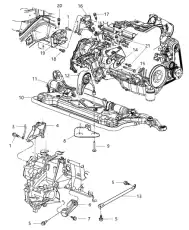 Подушка крепления двигателя MOPAR 4578020AB