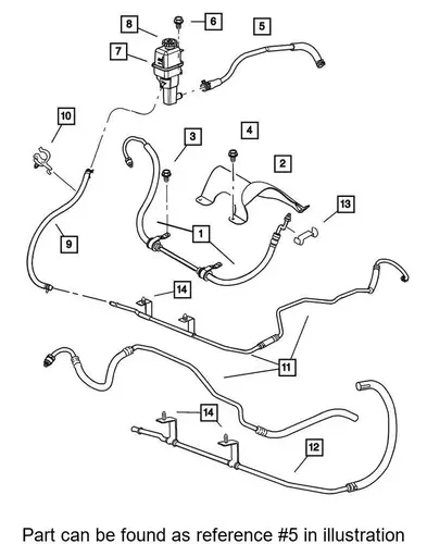 Шланг ГУР MOPAR 4764716AI