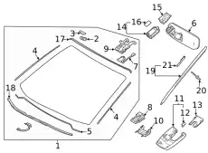 755310E040 УПЛОТНИТЕЛЬ СТЕКЛА TOYOTA / LEXUS