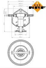 Термостат системы охлаждения NRF 725176