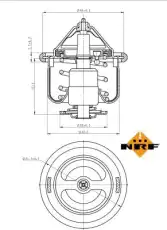 Термостат системы охлаждения NRF 725190