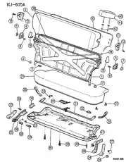 Клипса вытяжная 6500911 MOPAR