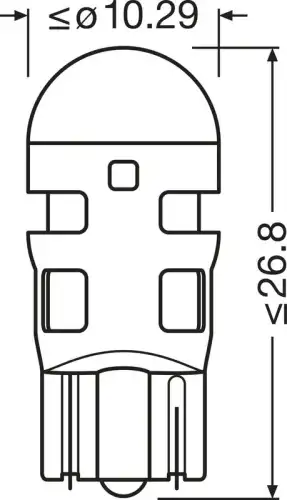 Автолампа OSRAM 2825DWP-2БЛ