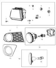 Фара DODGE 68200084AB