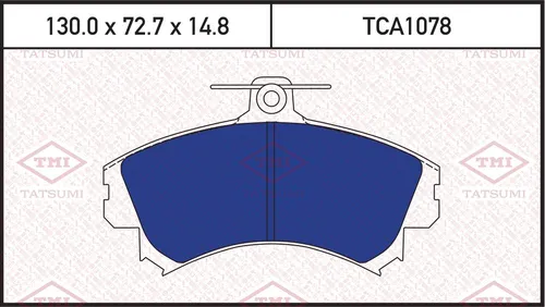 Тормозные колодки дисковые TATSUMI TCA1078