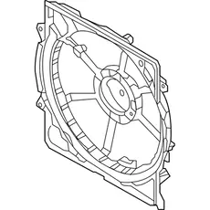 Кожух радиатора 25350D5200 HYUNDAI