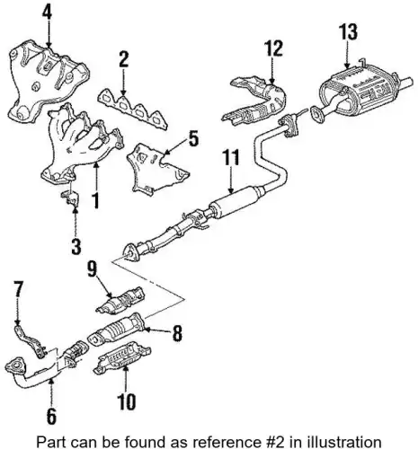 Прокладка коллектора HONDA 18115PM3003