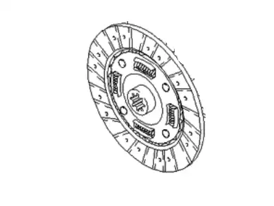 Диск сцепления KIA 0K01216460