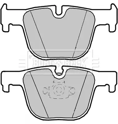 Тормозные колодки дисковые BORG&BECK BBP2347