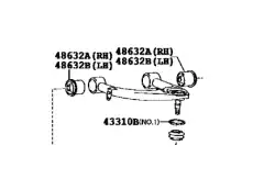 Рычаг подвески TOYOTA / LEXUS 48630-60030
