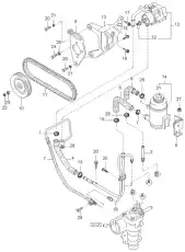 Ремень клиновой KIA 0K01232611