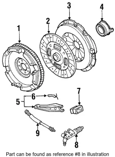 Цилиндр сцепления KIA 0K01A41990A