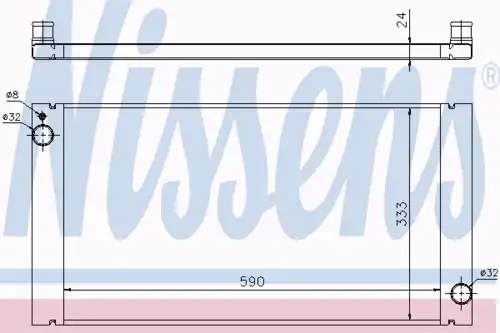 Радиатор кондиционера (конденсатор) NISSENS 69705