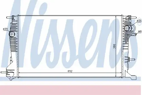 Радиатор кондиционера (конденсатор) NISSENS 637617