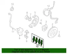 Тормозные колодки дисковые KIA 0K2N13328Z